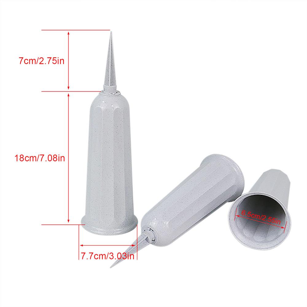 1Pcs Cemetery Vases Plastic Grave Cone Vases Cemetery Memorial Floral Vases Flowers Holders With Ground Stake Grave Decorat