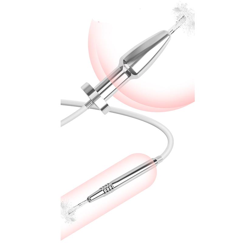 Edelstahl Harnröhrenstab Silikon Anal Plug Männlicher Masturbator Sexspielzeug für Mann Harnröhren klingende Homosexuell