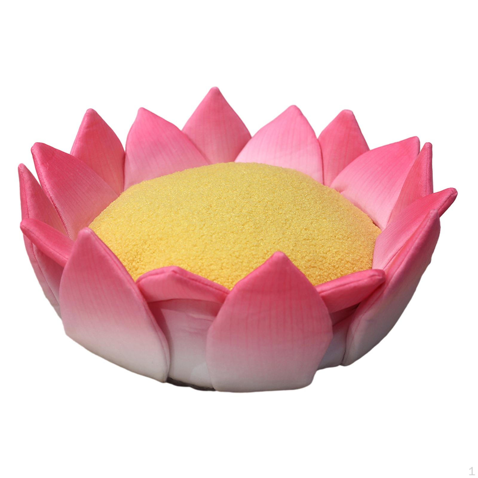 Creative Flower Shaped Cushion Pillow Office Chair Window Lotus 40cm Fleece