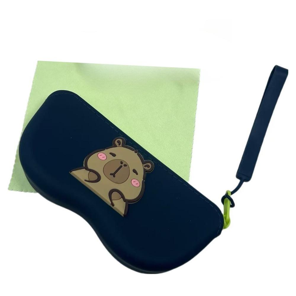 

Водонепроницаемый силиконовый чехол для плавательных очков, портативная коробка для защиты плавательных очков, для пловцов зелёный