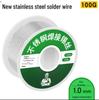 Lead-Free Stainless Steel Rosin-Core Solder Wire - High Purity, Low Temperature, Eco-Friendly.