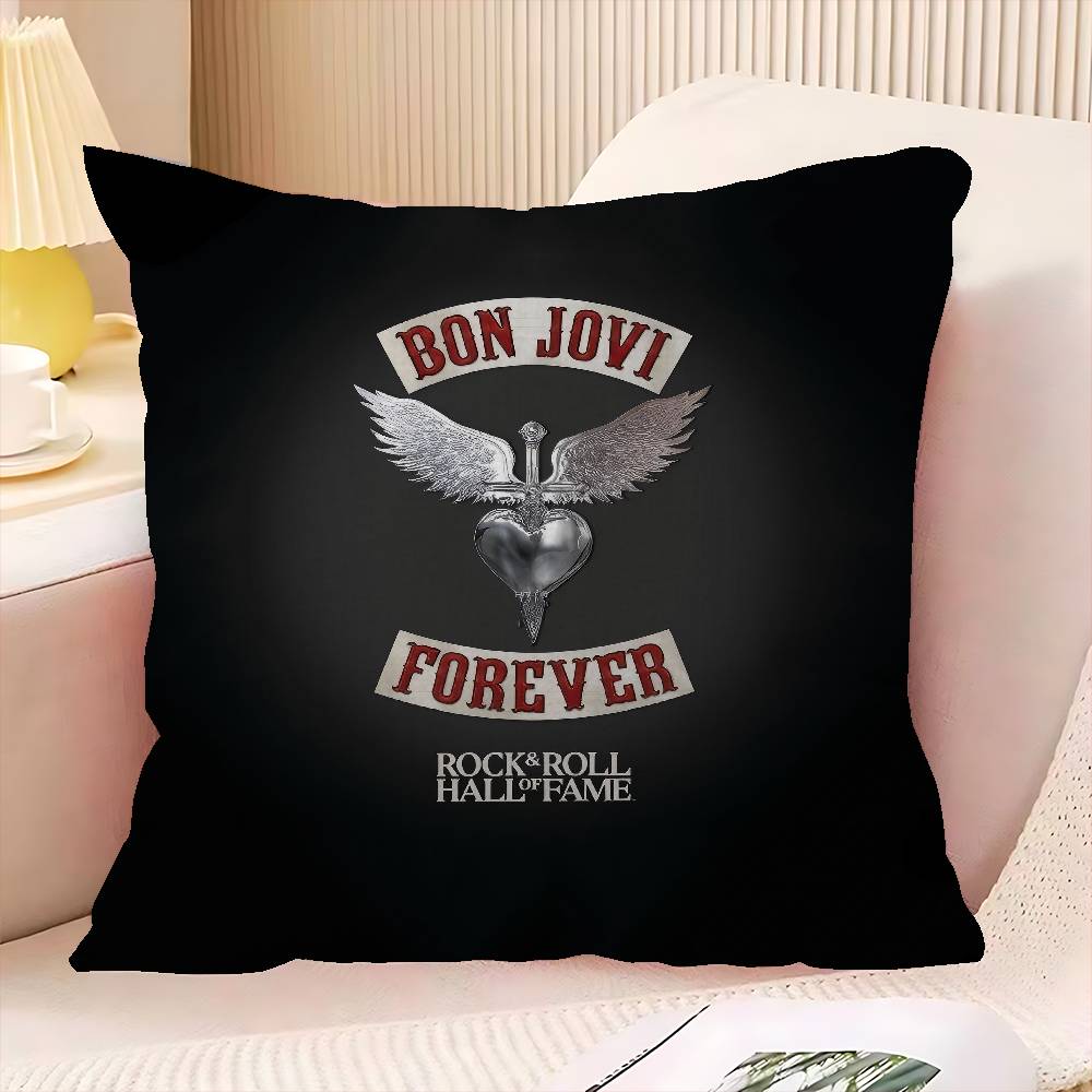 classic vintage BBON JJOVI BAND Personalized Pillow Cover Kids Bedroom Wild Party Decor Pillowcase kid Birthday shower Gift
