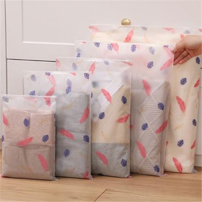 Reise-Aufbewahrungstasche für Kleidung mit bedrucktem Muster, Versiegelungs-Sortiertasche für Unterwäsche und Schuhe, wasserdicht, Mehrzweck-Organizertasche für Zuhause