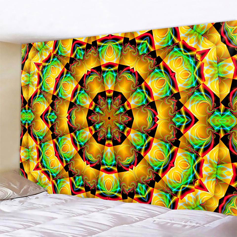 India Mandala Tapestry Wall Hanging Boho Decor Wall Cloth Tapestries Psychedelic Hippie Night Moon Tapestry Mandala Wall Carpet