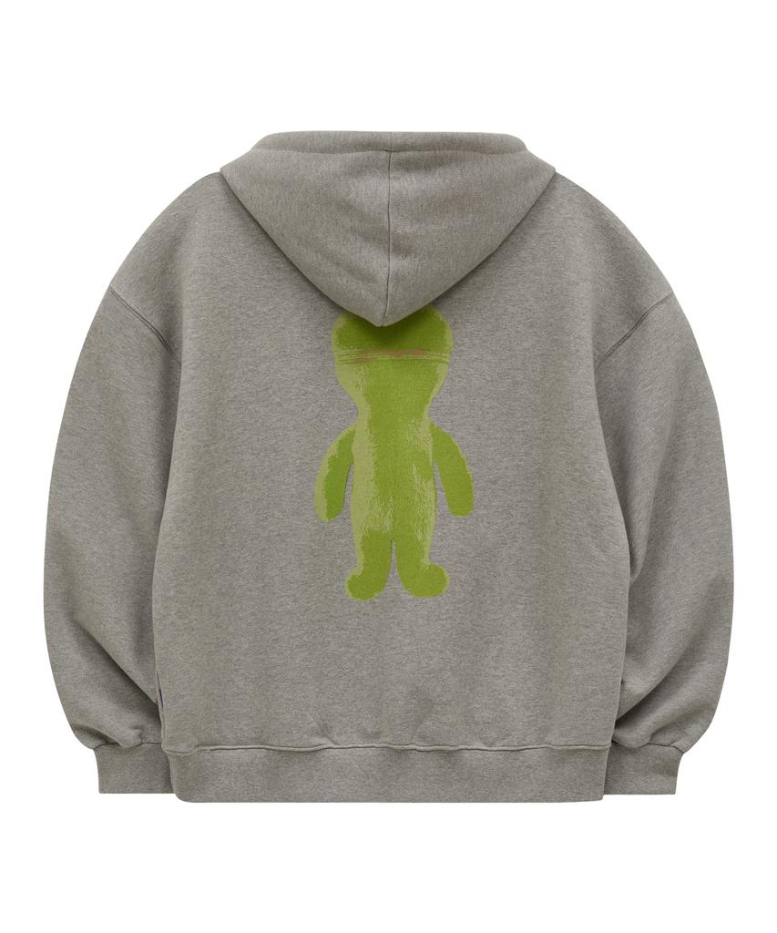 Alien Graphic Hoodie Grey