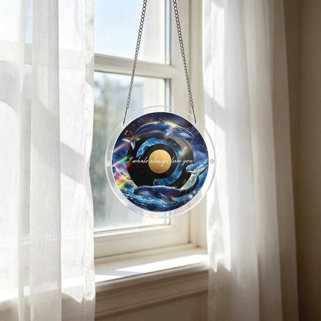 Acrylic Puzzle Window Hanging, Colorful Sunrise Sun Catchers Panel SunCatchers Puzzles Decor For Birthday Women, Men, Wife, Aunt, And Mom