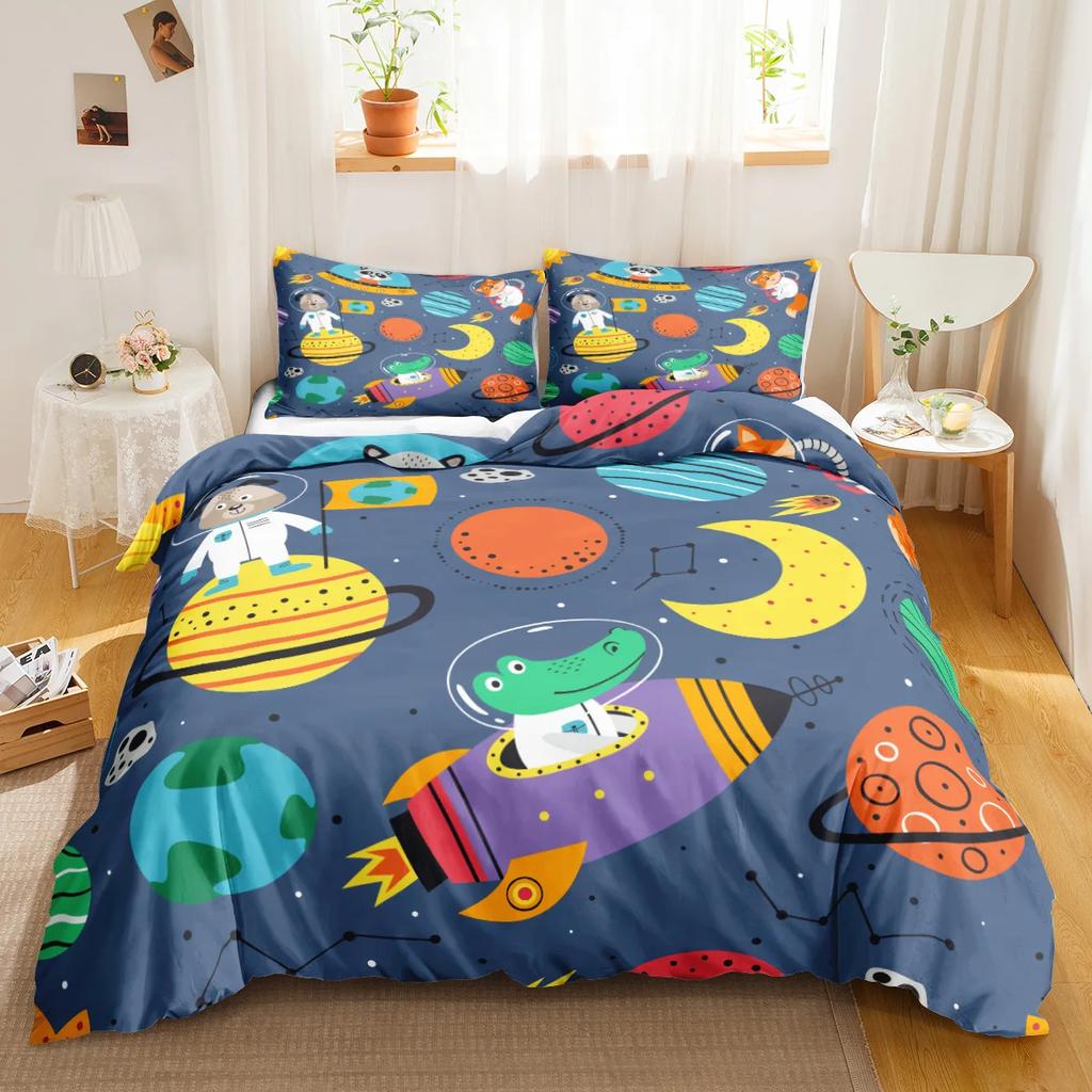 Cartoon Duvet Cover Set Cartton Car For Kids Teens Twin Bedding Set Bedclothes Car Theme Queen King Size Polyester Qulit Cover