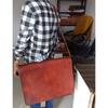 Men’s Vintage Leather Messenger Briefcase Satchel Shoulder Laptop Bag