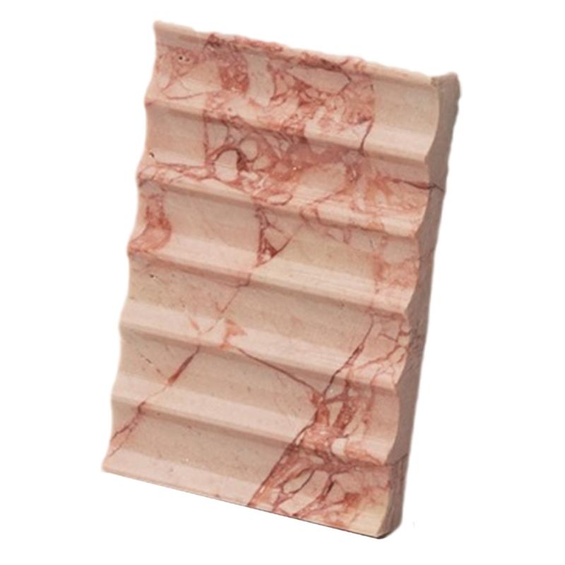 Upgrades Modern Marble Soap Dish Auto Draining Bathroom Counter Organizers Bathroom Sink Accessory for Sink & Vanity
