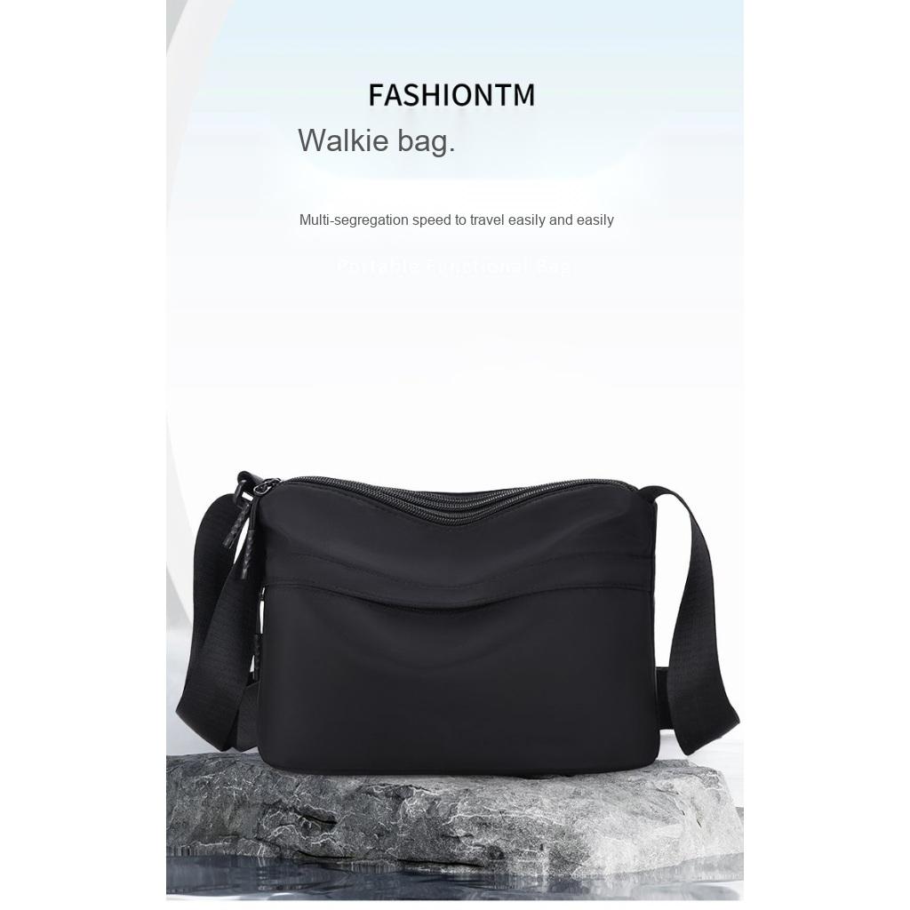 Shoulder Bag Unisex Nylon Multi Compartment Daily Commute