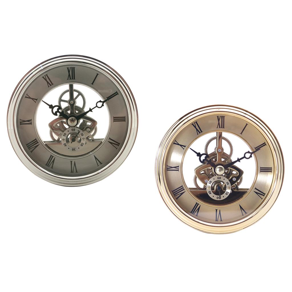 97mm Roman Numeral Watch Quartz Clock Insert with Rubber Handcraft Wall Clocks Making