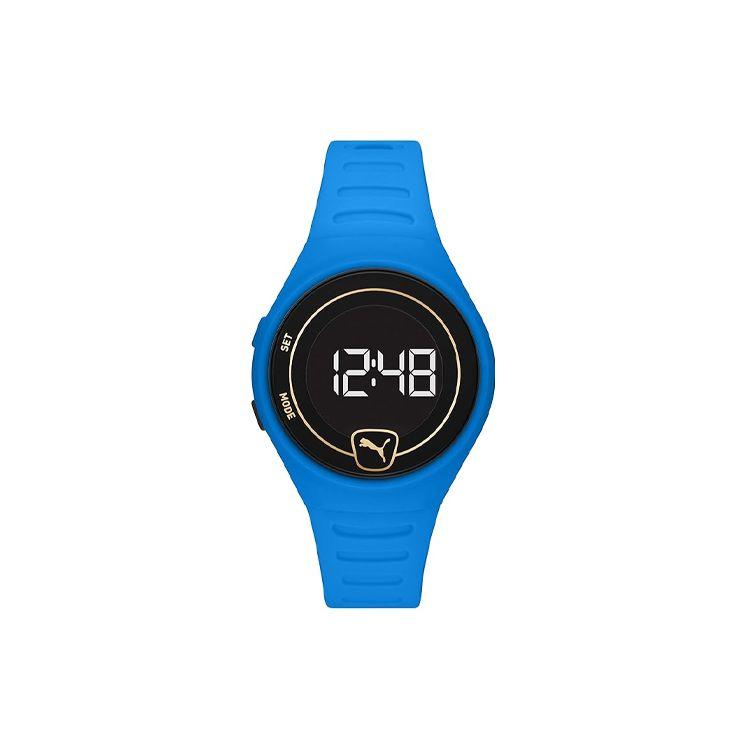 

Puma Reset V2 Series Watch Quartz Movement PU Strap 42mm Black Dial Men watches P5048 Black Dial