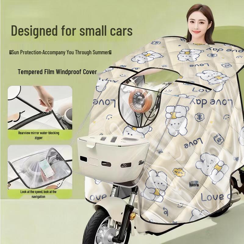 Windproof Rainproof Electric Scooter Windshield Cape