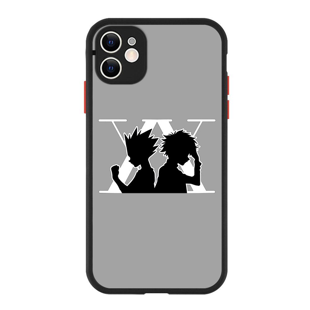 Hunter x hunter Hisoka Gon Killua Luxusní matný telefon CaFor iPhone 13 14 12 11 Pro Max XR XS X 7 8 Plus silikonový kryt nárazníku