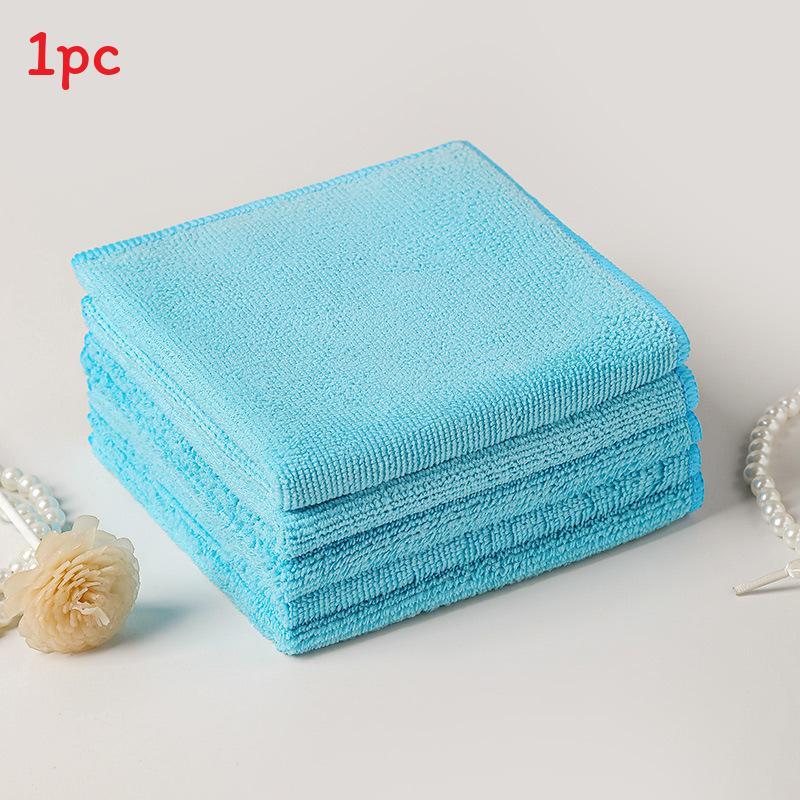 Multifunction Ultra Fine Fiber Cleaning Cloth For Kitchen And Car Care 30x30cm небесно-голубой