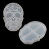 Skull Tray Epoxy Resin Mold Coaster Casting Silicone Mould for DIY Jewelry Box Resin Crafts Making Halloween Decorations