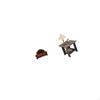 Miniature Sofa Couch Single Chair Model DIY Accessory Furniture Room for Micro Landscape Gift