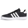 Adidas Neo Grand Court Synthetic Leather Canvas Comfortable Versatile Breathable Low-Top Skate Shoes Kids Sneakers Gray Black EG1517