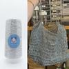 New Silver Handmade Yarn Popular Same Style Woven Small Silver Bag Woven Flash Core Wire Crochet Needle 200g 1 Ball Yarn