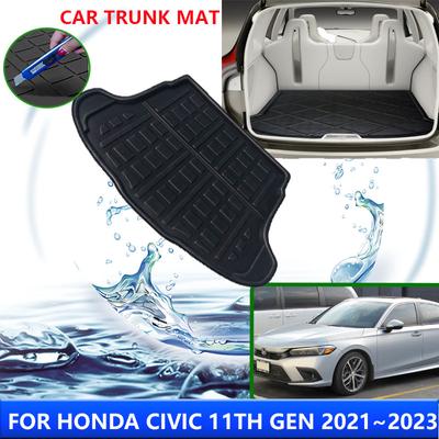 For Honda Civic 2024 FE Sedan 11th Gen 2024 Car Rear Trunk Liner Cargo Mat Anti-Dirty Pad Floor Tray Auto Accessories Material