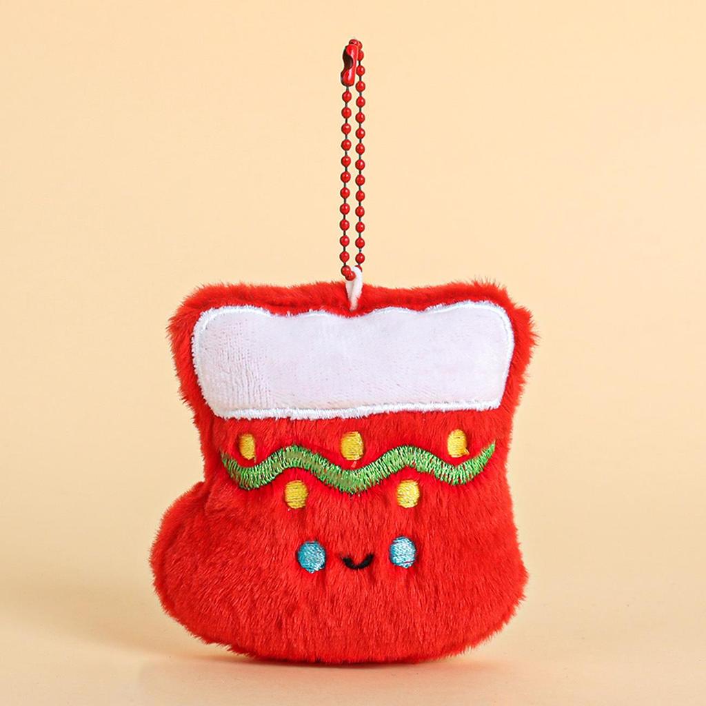 Christmas Plush Keychain Pendant: Holiday Jewelry Accessories & Small Gift