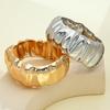 Irregular pleated metal bracelet, high-end texture bracelet, jewelry, opening trend light luxury jewelry