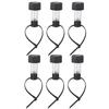 6 Pack Solar Lights Outdoor Fence Decor IP44 Waterproof Outdoor Pool Fence Decor Lamp Warm Light for Framed Above Ground Pools