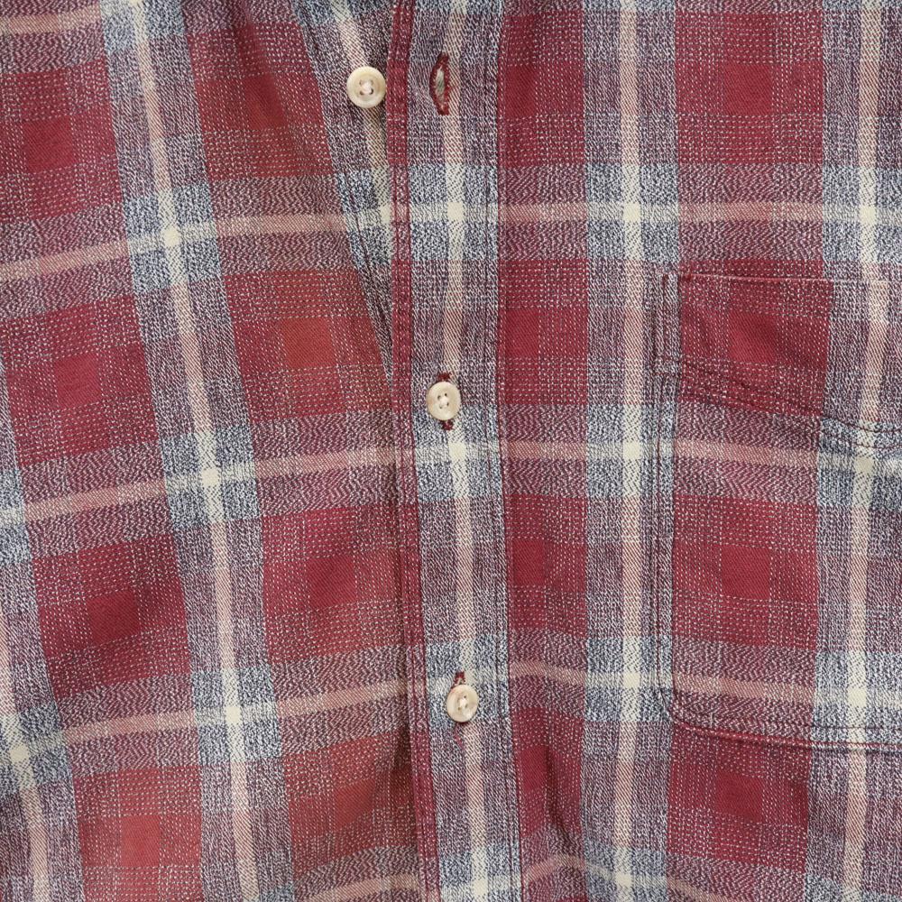 L.L.Bean 70s 80s Made in USA Check Pattern Long sleeve Button down shirt Men's Used