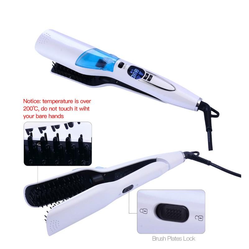 Professional Portable Electric Hair Straightener Multi-functional Hair Straightener with Comb 2 In 1 Hair Styling Tool