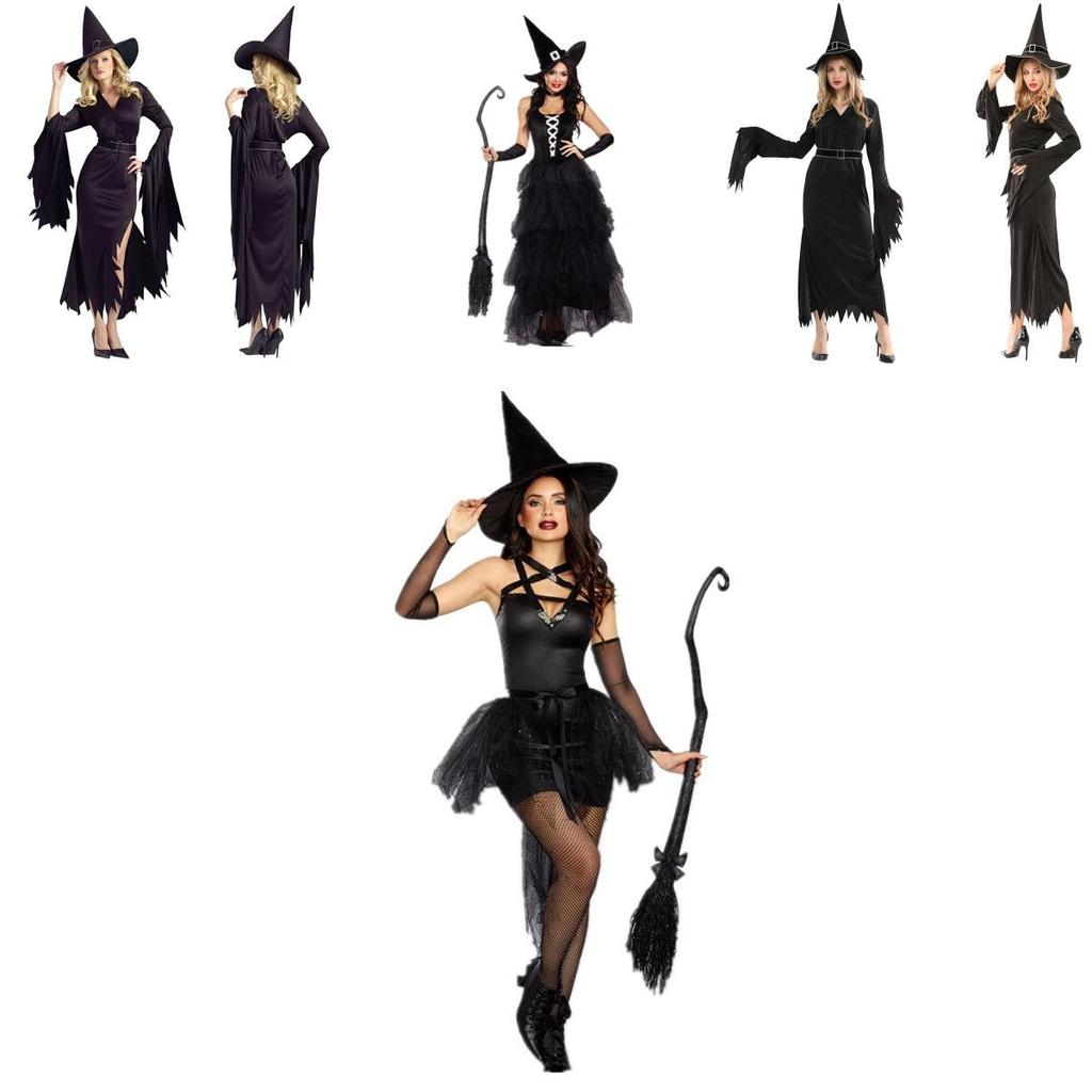 Stunning Women's Witch Cosplay Outfit With Charming Accessories For Festive Occasions