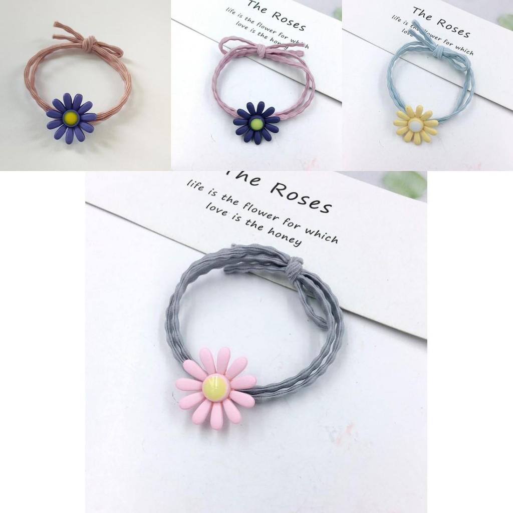 Stylish Ins Women Daisy Hair Rope Featuring Korean Rubber Band And High-elastic Design