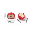 10pcs/lot Colored Half Apple-Shape Acrylic Beads Loose Spacer Bead For Jewelry Making DIY Charms Phone Chains Bracelet Accessory