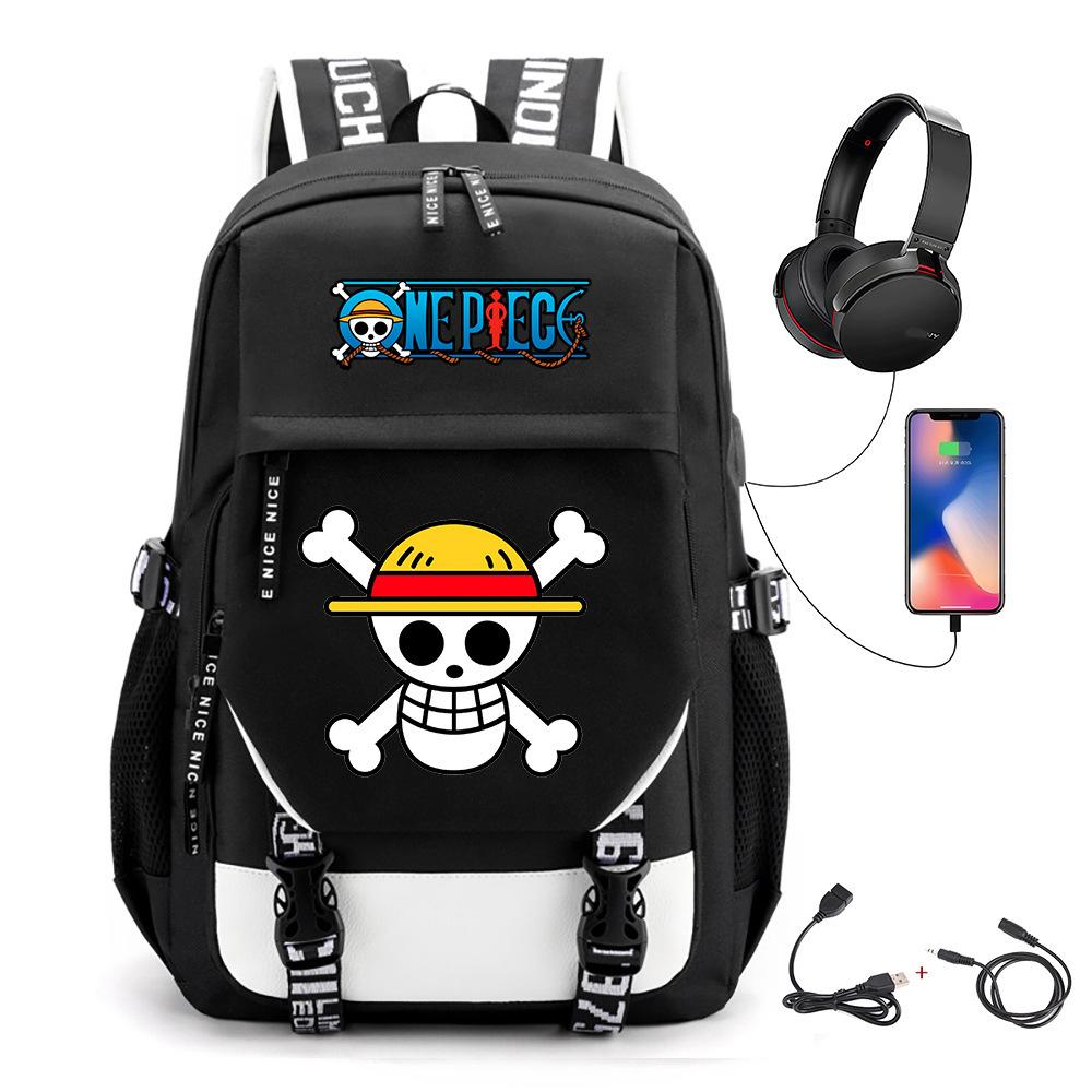 Chopper Backpack Animation Peripheral School Bag Usb Charging Backpack Large Capacity Travel Bag