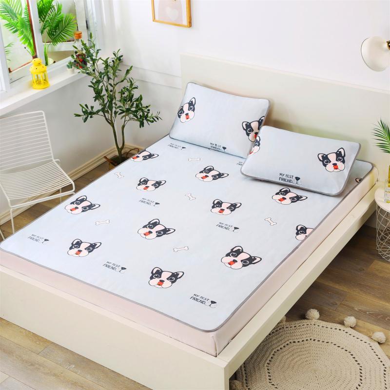 Cartoon Ice Silk Cooling Mat 3-Piece Set