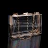 Transparent Acrylic Box Clutch Bag Chain Messenger Bag Women Evening Bags Handbag Chain Shoulder Bag Cosmetic Bag
