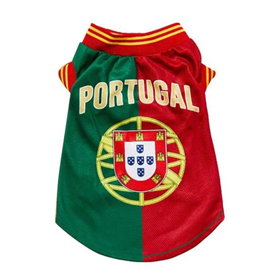 

Dog Soccer Jersey Breathable Dog T-Shirt Football Style Dog Apparel Summer Clothes for Small Medium Dogs Cats XS
