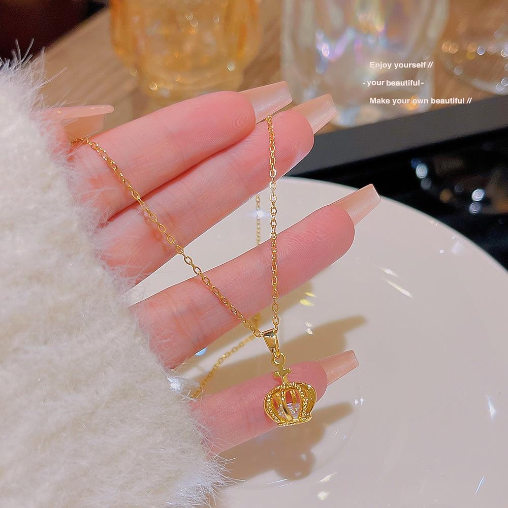 Koreanische Perle Titanstahl Vielseitiger Choker - Luxus Damen Halskette