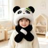 Windproof Kids Hat Scarf Set Soft Plush Earflap Hat New 2 in 1 Hat Scarf  Boys Girls