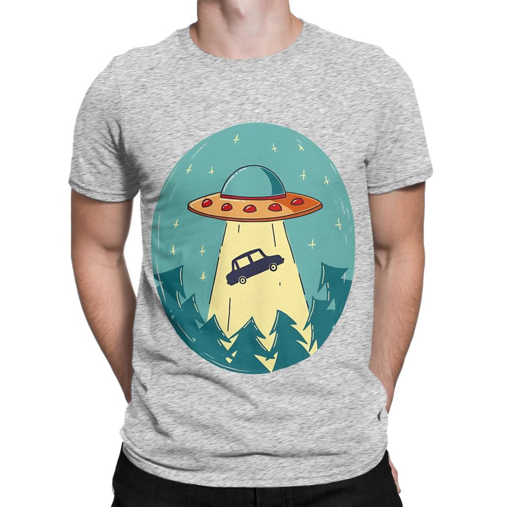Ufo Novelty Graphic 100 Cotton Tshirt Ufo Tops Tees For Unisex