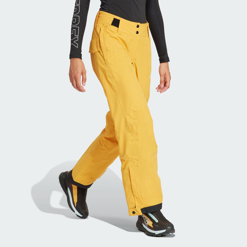 Adidas Xperior 2L Insulated Pants Solid Color Logo Outdoor Sports Straight Leg Ski Pants Women Pants Yellow IL9044