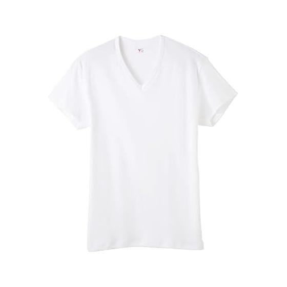 GUNZE Inner Shirt YG Cotton 100% Series Double Hot V Neck Short Sleeve Men s