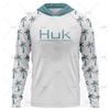 HUK Long-sleeved Hooded Fishing Suit With UV Sun Protection UPF50 + Luya