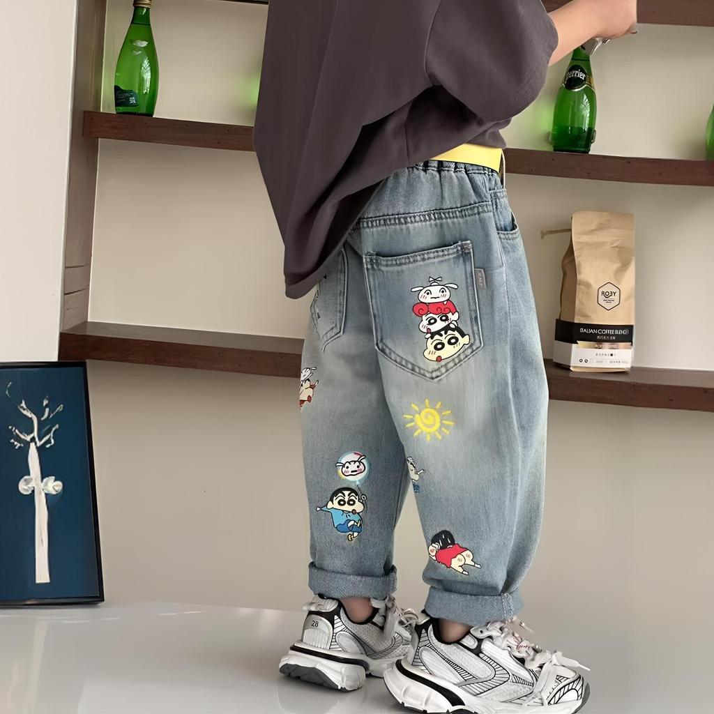 Trendy Boys' Denim Pants for Spring & Autumn
