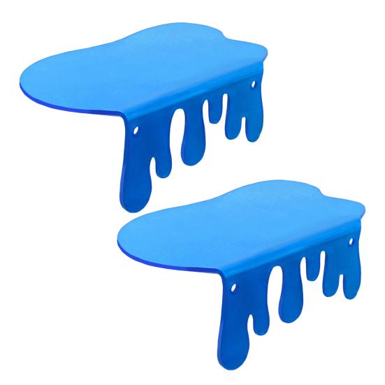 2Pcs Wall Mount Storage Shelf Strong Load-bearing Simple Installation Wall Floating Shelf Organizer Display Rack
