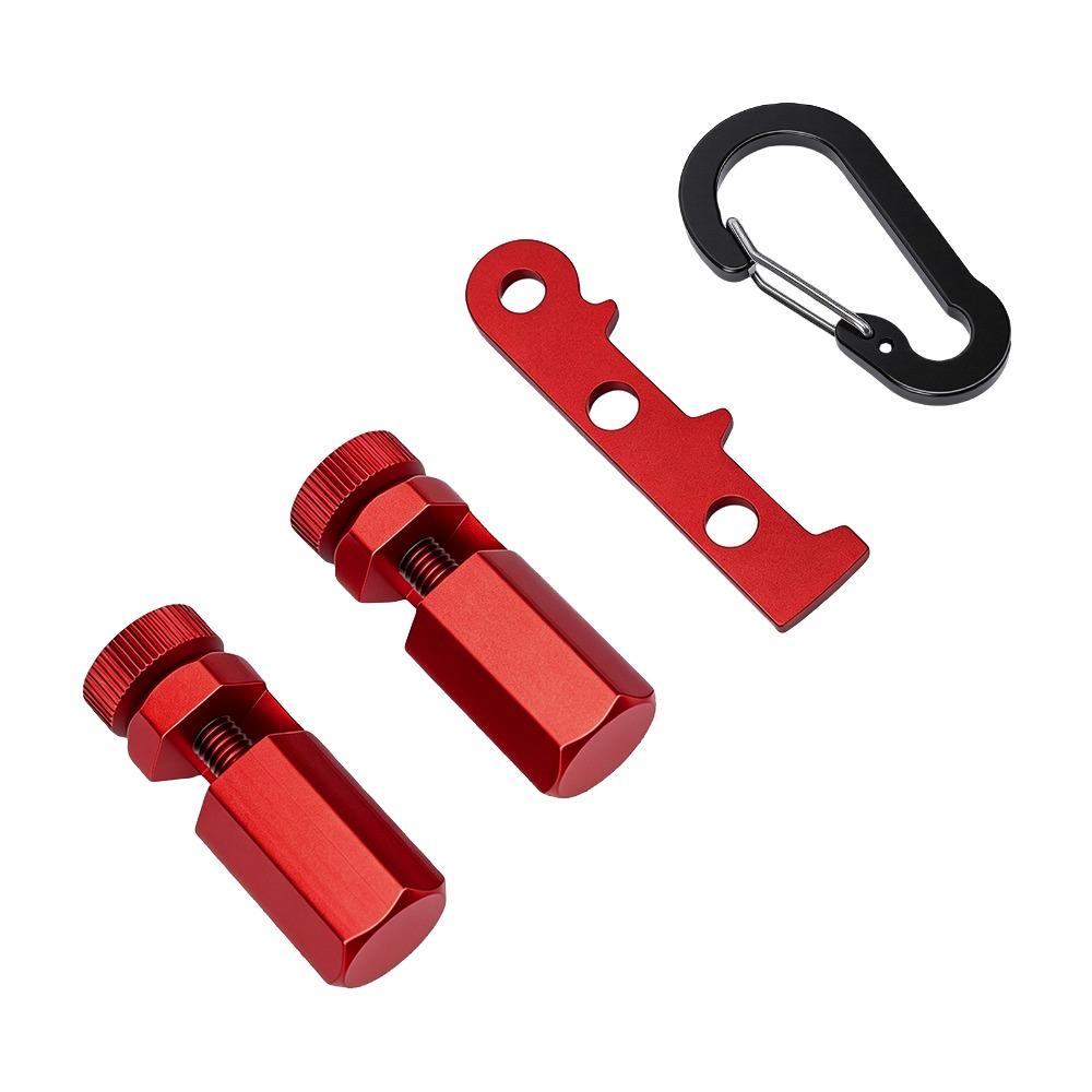 Bright Red Tall Stair Gauges Aluminum Alloy Framing Jig Tool Stable Framing Square Stops Roofing