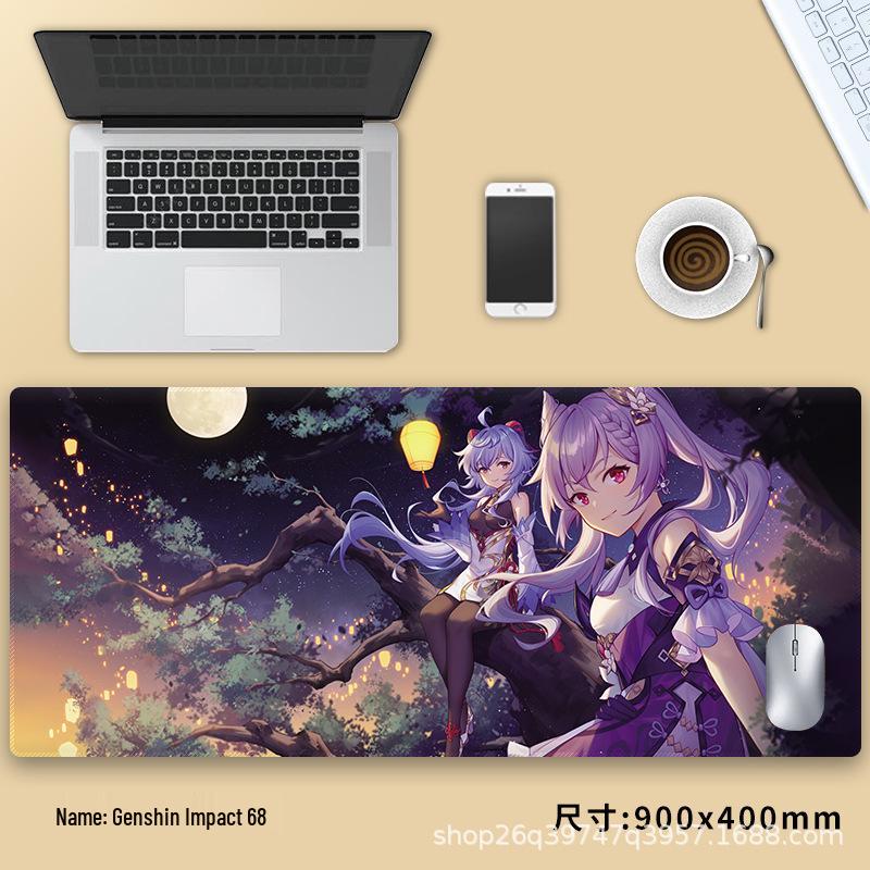 Extra velká podložka pod myš Genshin Impact Venti - Zesílená anime podložka pod klávesnici