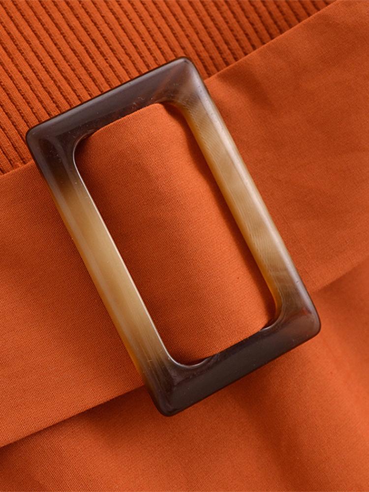 Лоскутное женское платье с поясом — фото 18