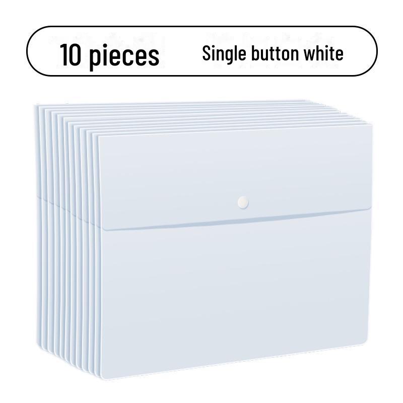 

Папка-регистратор на кнопках из утолщенного полипропилена формата А4 для документов и полисов