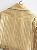 Veste en cuir à franges pour femme automne 2023 mode urbaine