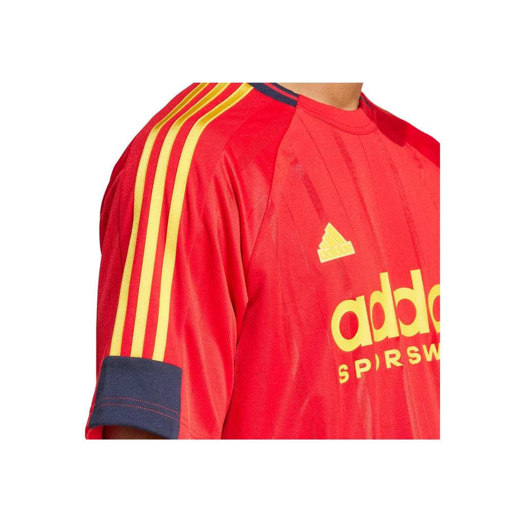 adidas House Of Tiro Nations Pack Tričko Lepší Šarlatová/Legendární Inkoustová/Výrazná Zlatá Pánské Streetwear IY4507